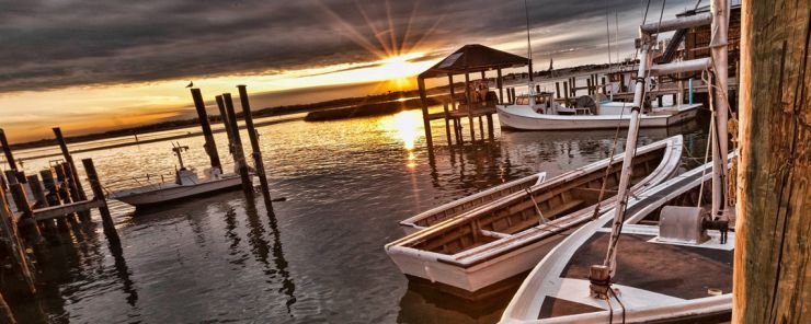 View from the dock